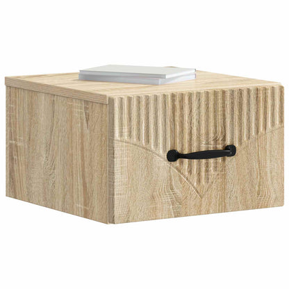 Nástěnný Noční Stolek 2 Pcs Dub Sonoma 34,5 X 33 X 20 Cm