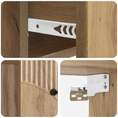 Nástěnný Noční Stolek 2 Ks Dub Artisan 34,5 X 33 X 20 Cm