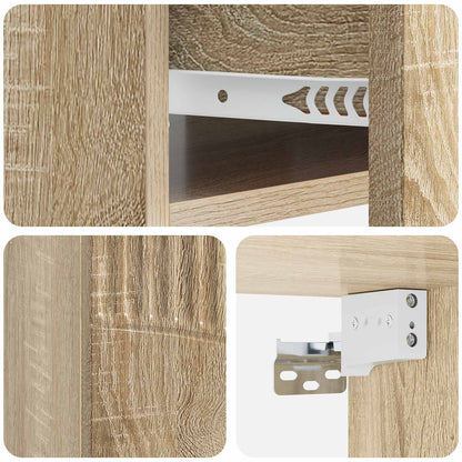 Nástěnný Noční Stolek 2 Pcs Dub Sonoma 49 X 34,5 X 20 Cm