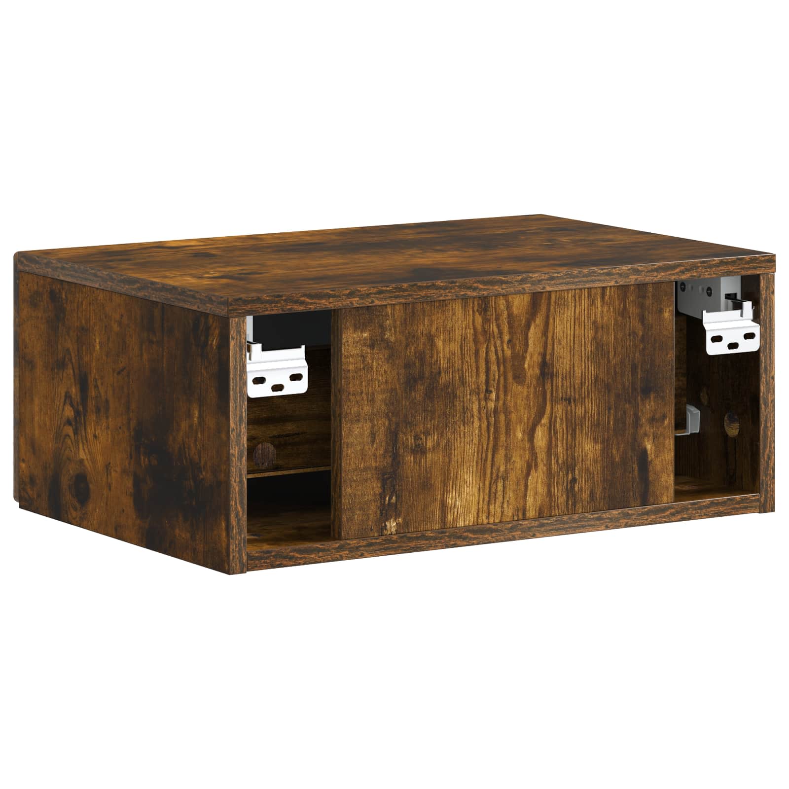Nástěnný Noční Stolek 2 Pcs Kouřový Dub 49 X 34,5 X 20 Cm
