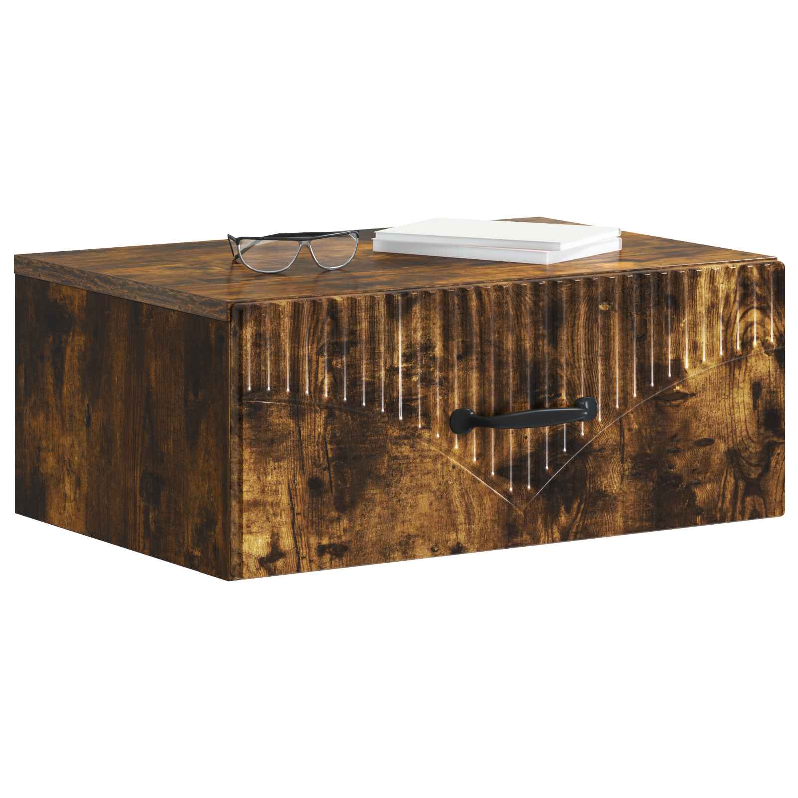 Nástěnný Noční Stolek 2 Pcs Kouřový Dub 49 X 34,5 X 20 Cm