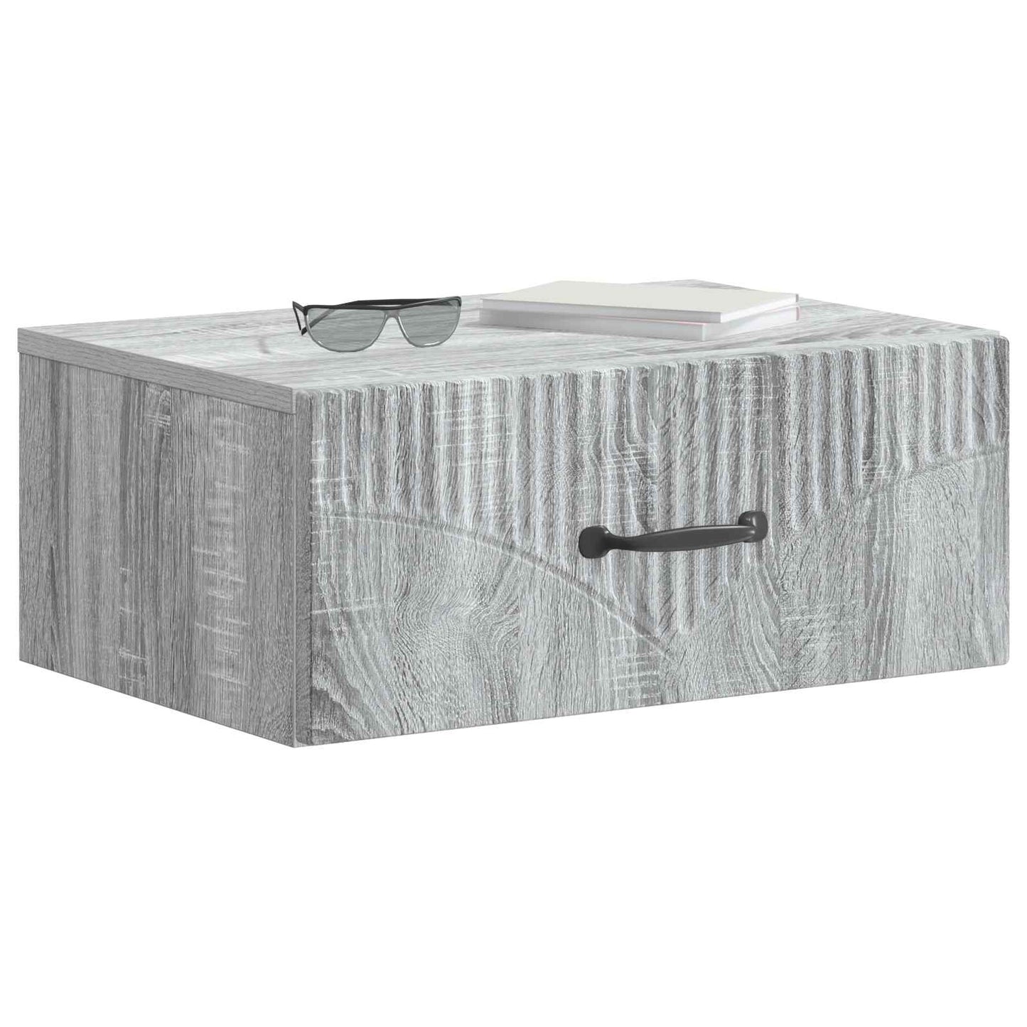 Nástěnný Noční Stolek 2 Pcs Šedá Sonoma 49 X 34,5 X 20 Cm