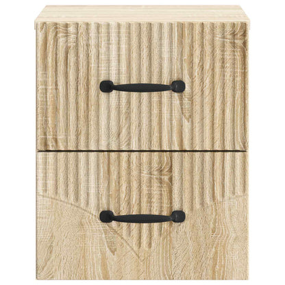 Nástěnný Noční Stolek 2 Pcs Dub Sonoma 34,5 X 33 X 40 Cm