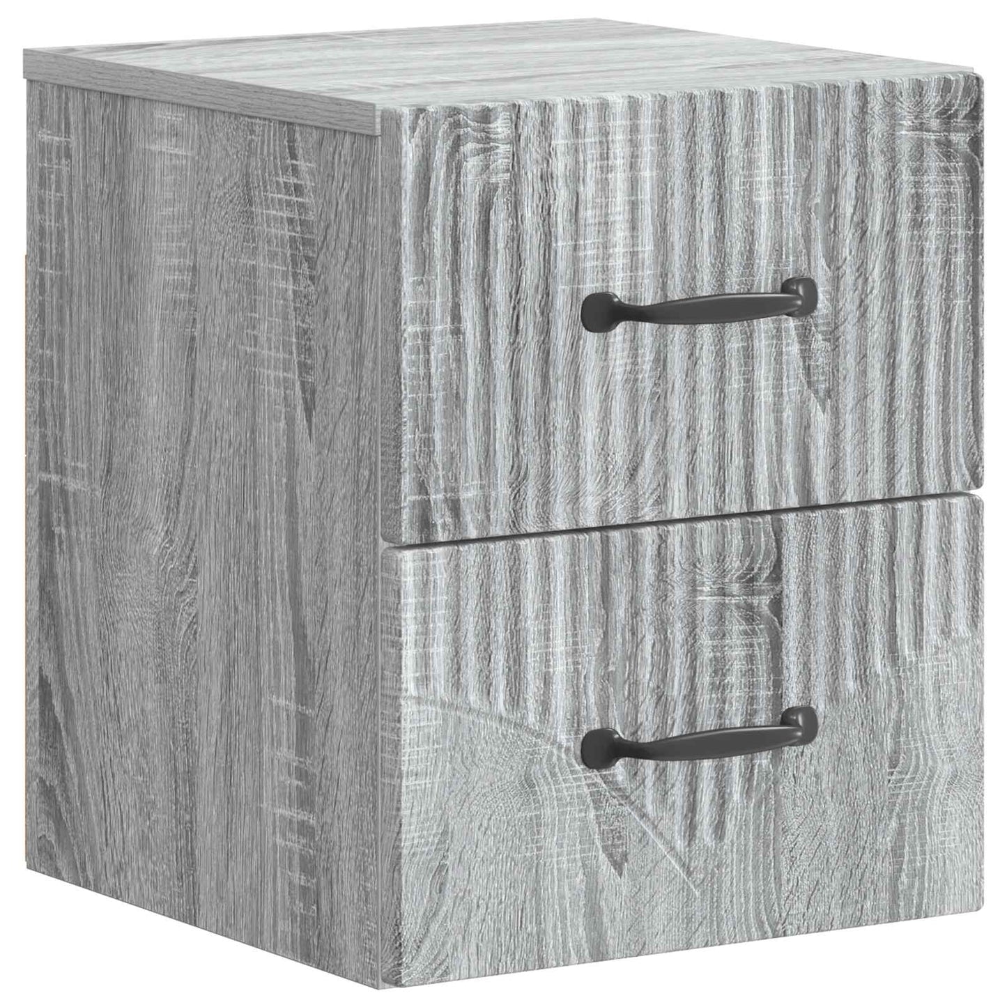 Nástěnný Noční Stolek 2 Pcs Šedá Sonoma 34,5 X 33 X 40 Cm