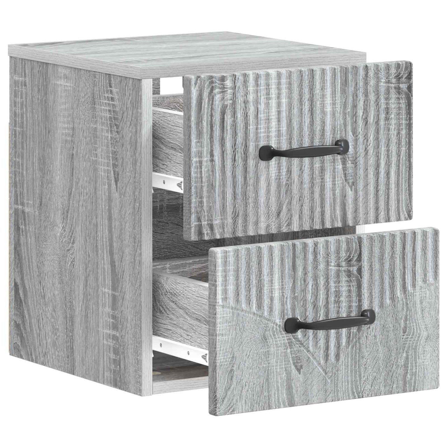 Nástěnný Noční Stolek 2 Pcs Šedá Sonoma 34,5 X 33 X 40 Cm