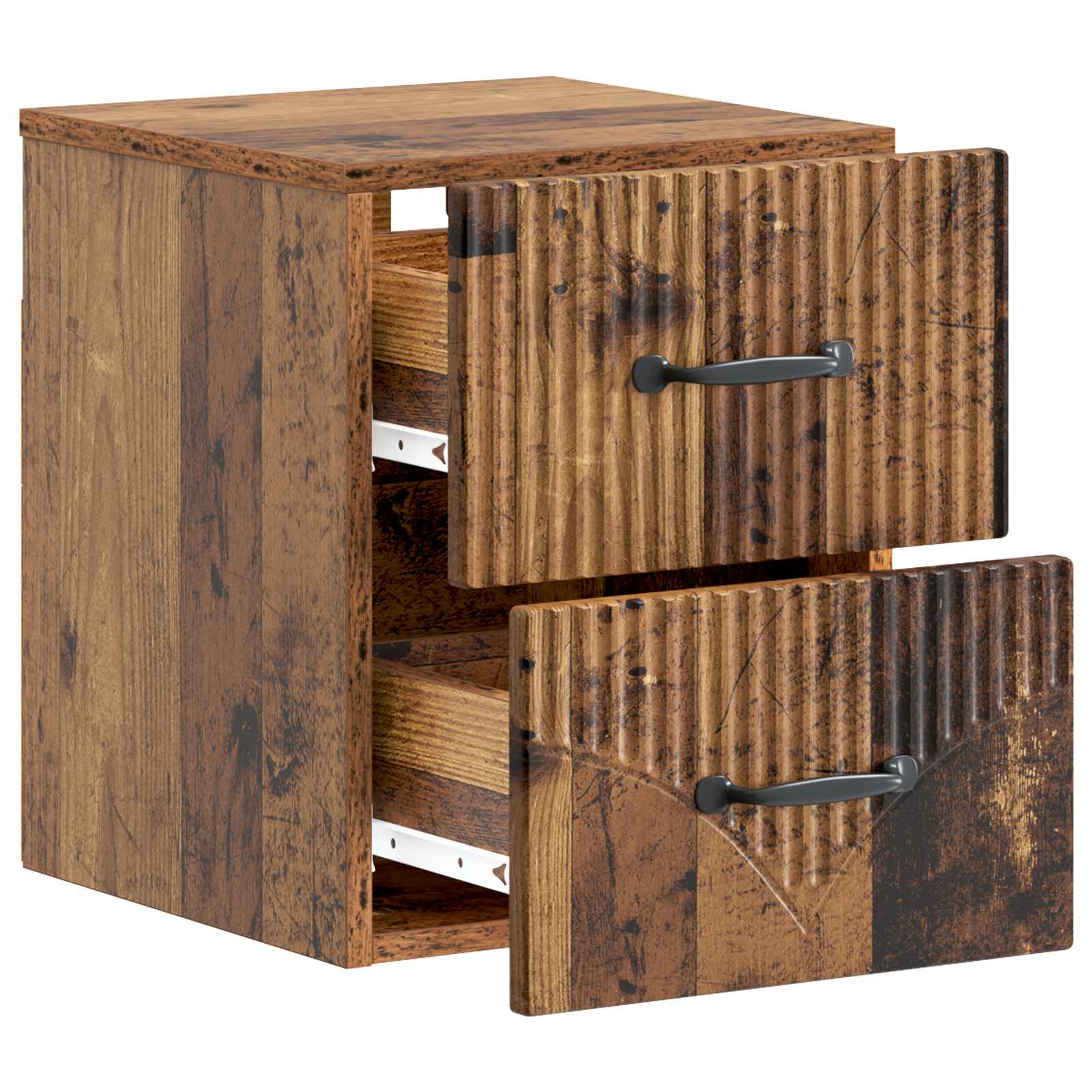 Nástěnný Noční Stolek 2 Pcs Staré Dřevo 34,5 X 33 X 40 Cm