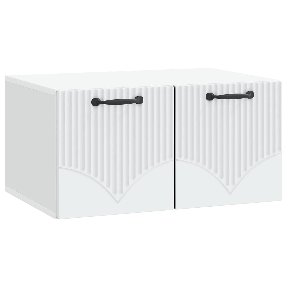 Nástěnná Tv Skříň Bílá 59,5 X 41 X 30 Cm Kompozitní Dřevo