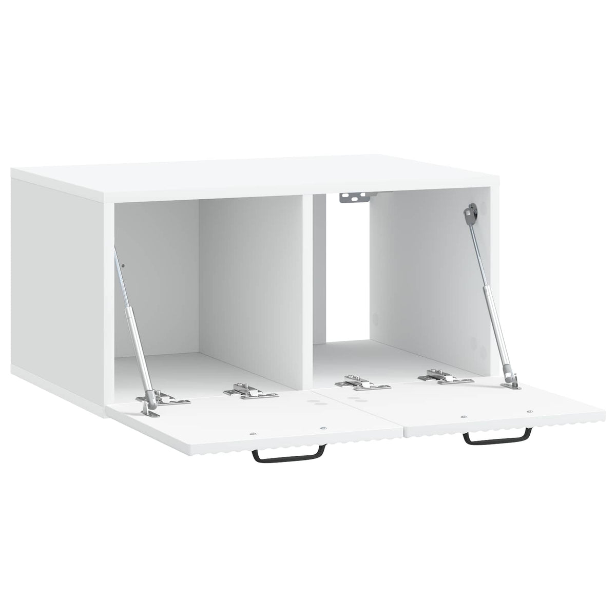 Nástěnná Tv Skříň Bílá 59,5 X 41 X 30 Cm Kompozitní Dřevo