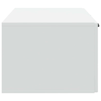 Nástěnná Tv Skříň Bílá 59,5 X 41 X 30 Cm Kompozitní Dřevo