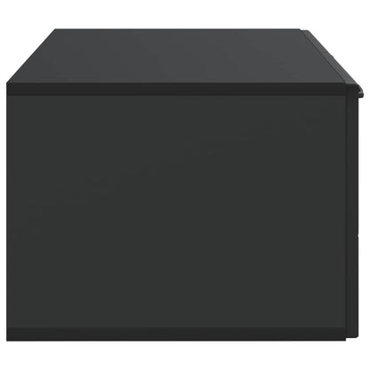 Nástěnná Tv Skříň Černá 59,5 X 41 X 30 Cm Kompozitní Dřevo
