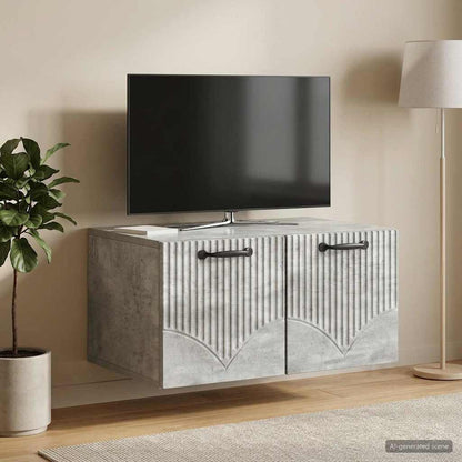Nástěnná Tv Skříň Nástěnný Betonově Šedá 59,5 X 41 X 30 Cm