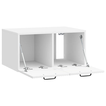 Nástěnná Tv Skříň Bílá S Vysokým Leskem 59,5 X 41 X 30 Cm
