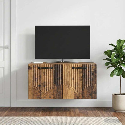 Nástěnná Tv Skříň Staré Dřevo 59,5 X 41 X 30 Cm