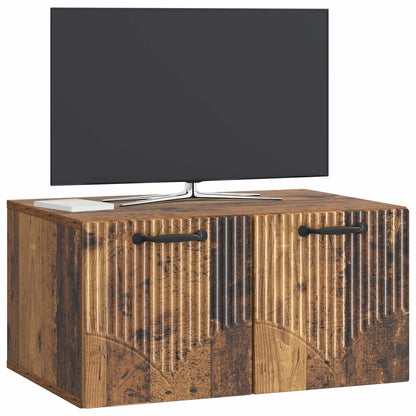 Nástěnná Tv Skříň Staré Dřevo 59,5 X 41 X 30 Cm