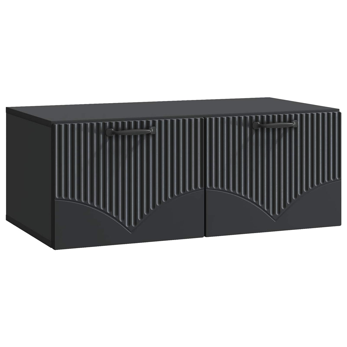 Nástěnná Tv Skříň Černá 78,5 X 41 X 30 Cm Kompozitní Dřevo