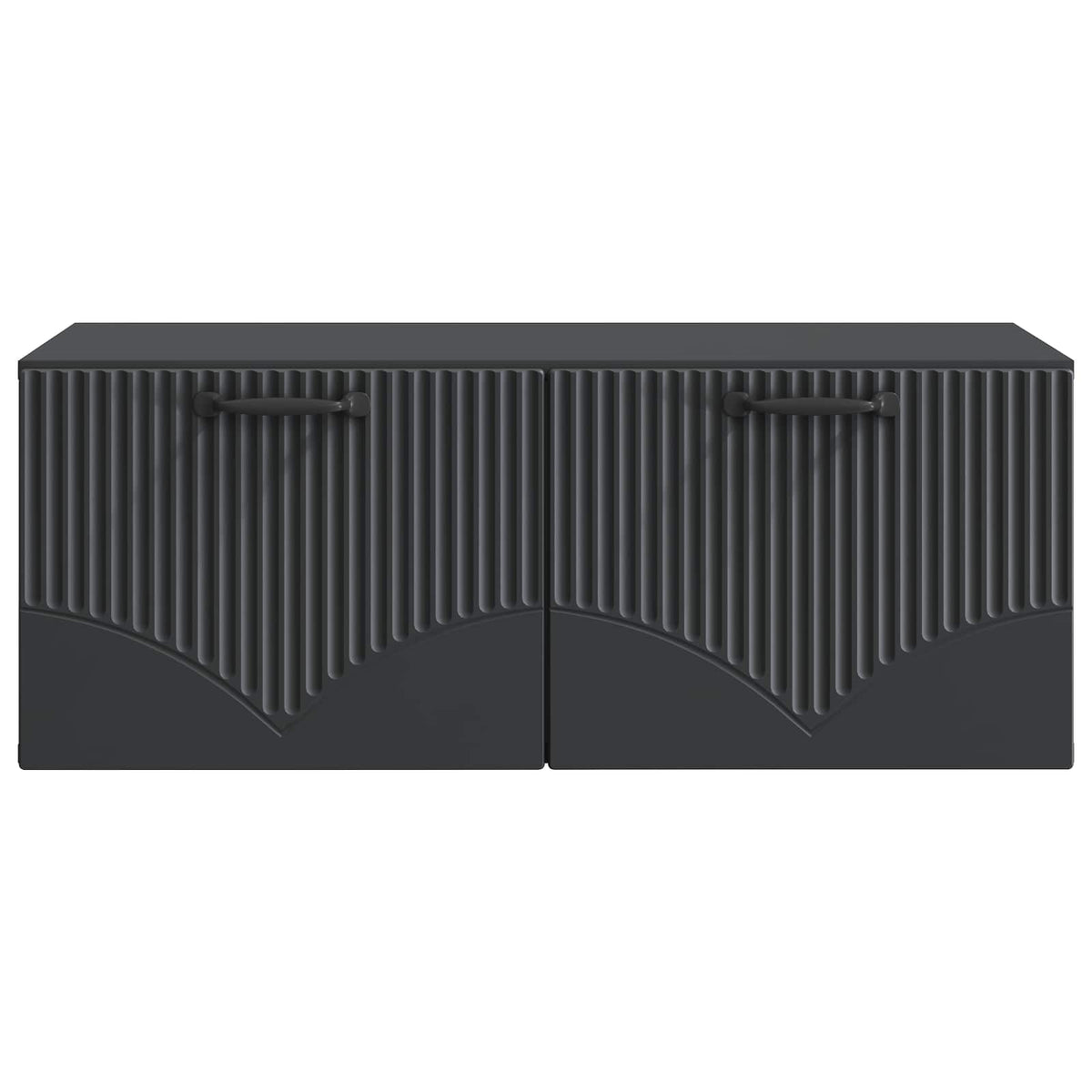 Nástěnná Tv Skříň Černá 78,5 X 41 X 30 Cm Kompozitní Dřevo