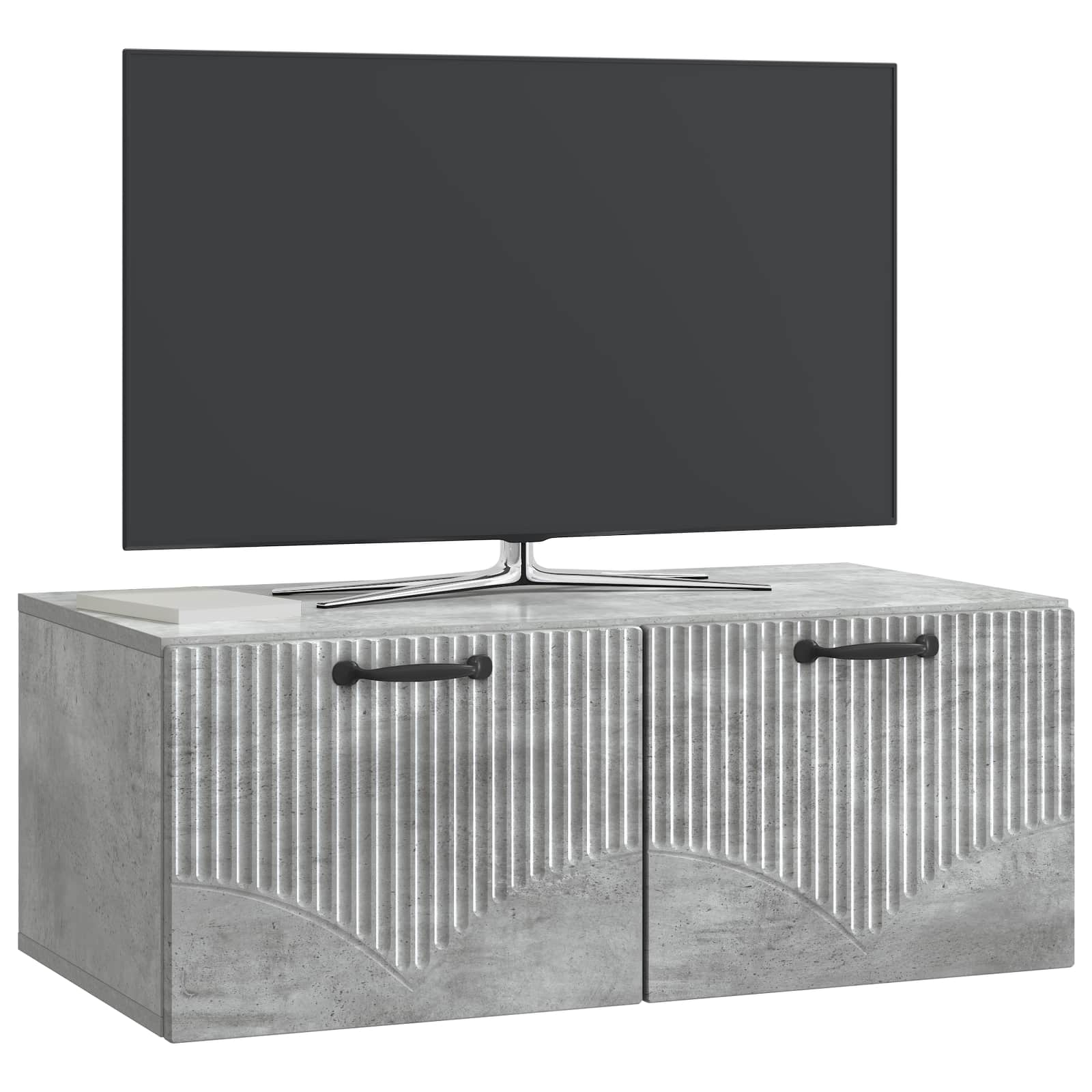 Nástěnná Tv Skříň Nástěnný Betonově Šedá 78,5 X 41 X 30 Cm