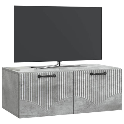 Nástěnná Tv Skříň Nástěnný Betonově Šedá 78,5 X 41 X 30 Cm