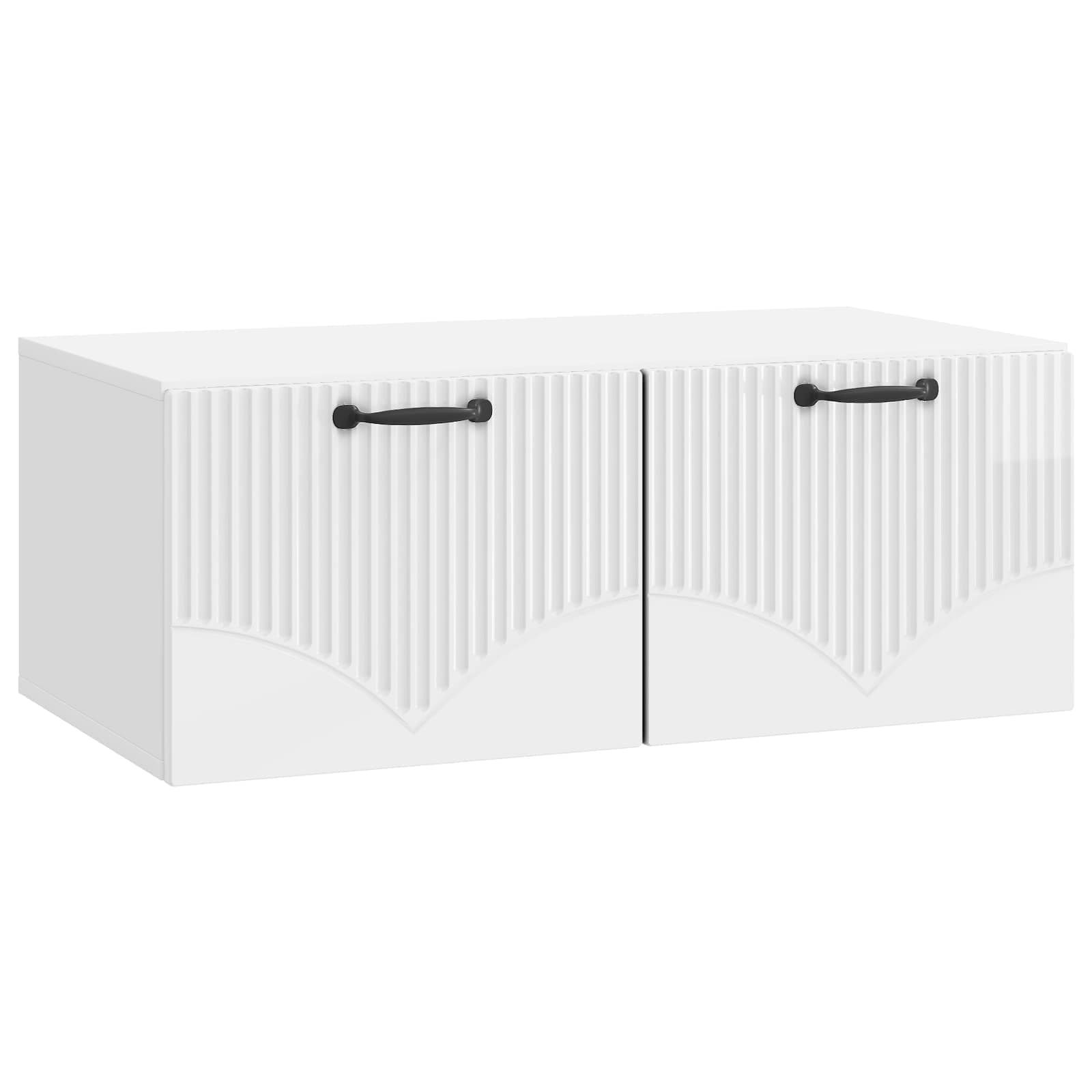 Nástěnná Tv Skříň Bílá S Vysokým Leskem 78,5 X 41 X 30 Cm