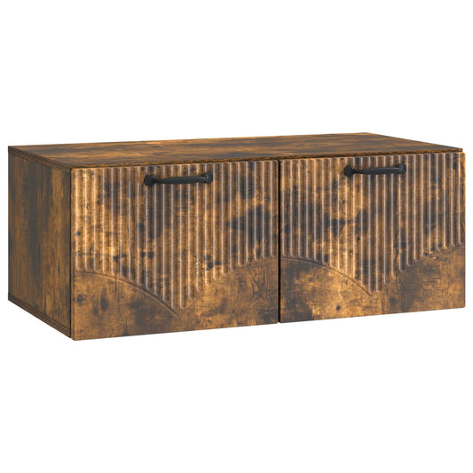 Nástěnná Tv Skříň Nástěnný Kouřový Dub 78,5 X 41 X 30 Cm