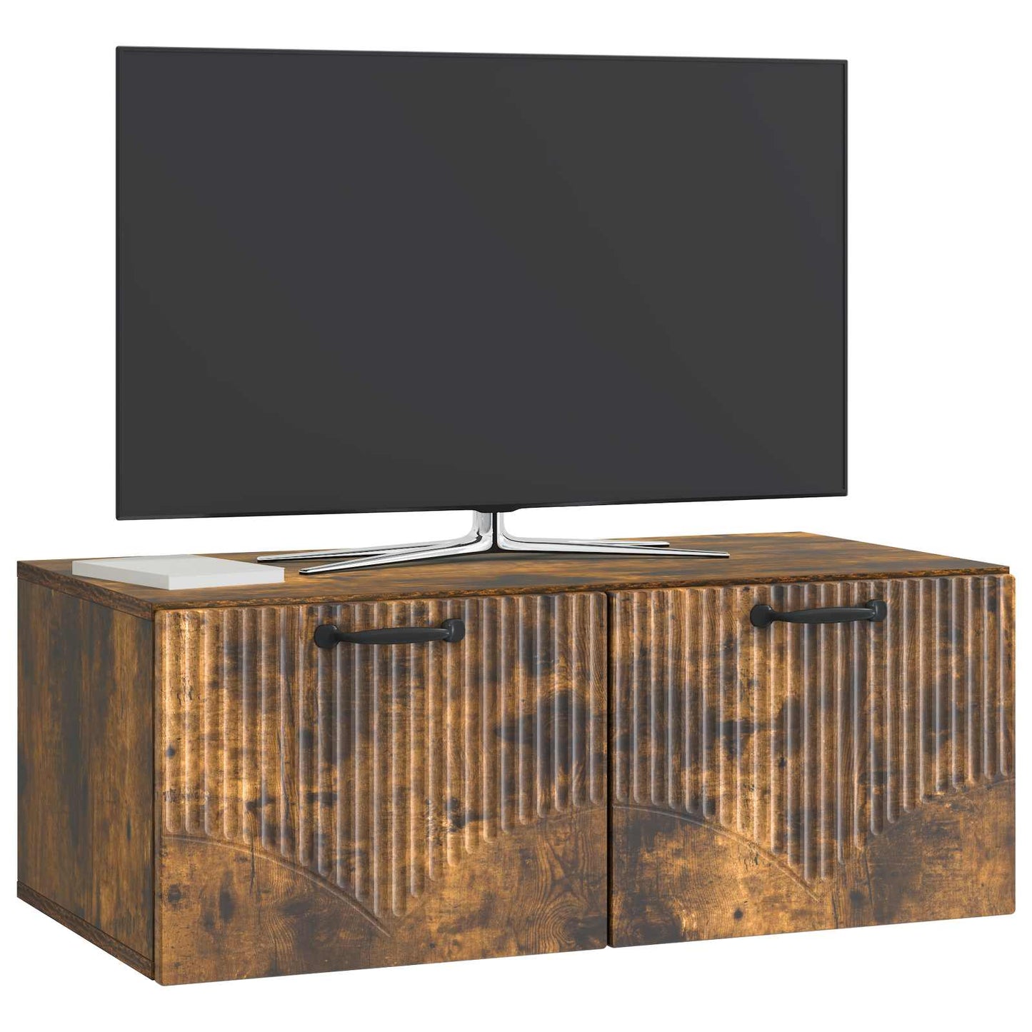 Nástěnná Tv Skříň Nástěnný Kouřový Dub 78,5 X 41 X 30 Cm