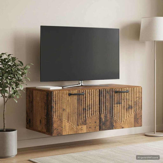 Nástěnná Tv Skříň Staré Dřevo 78,5 X 41 X 30 Cm