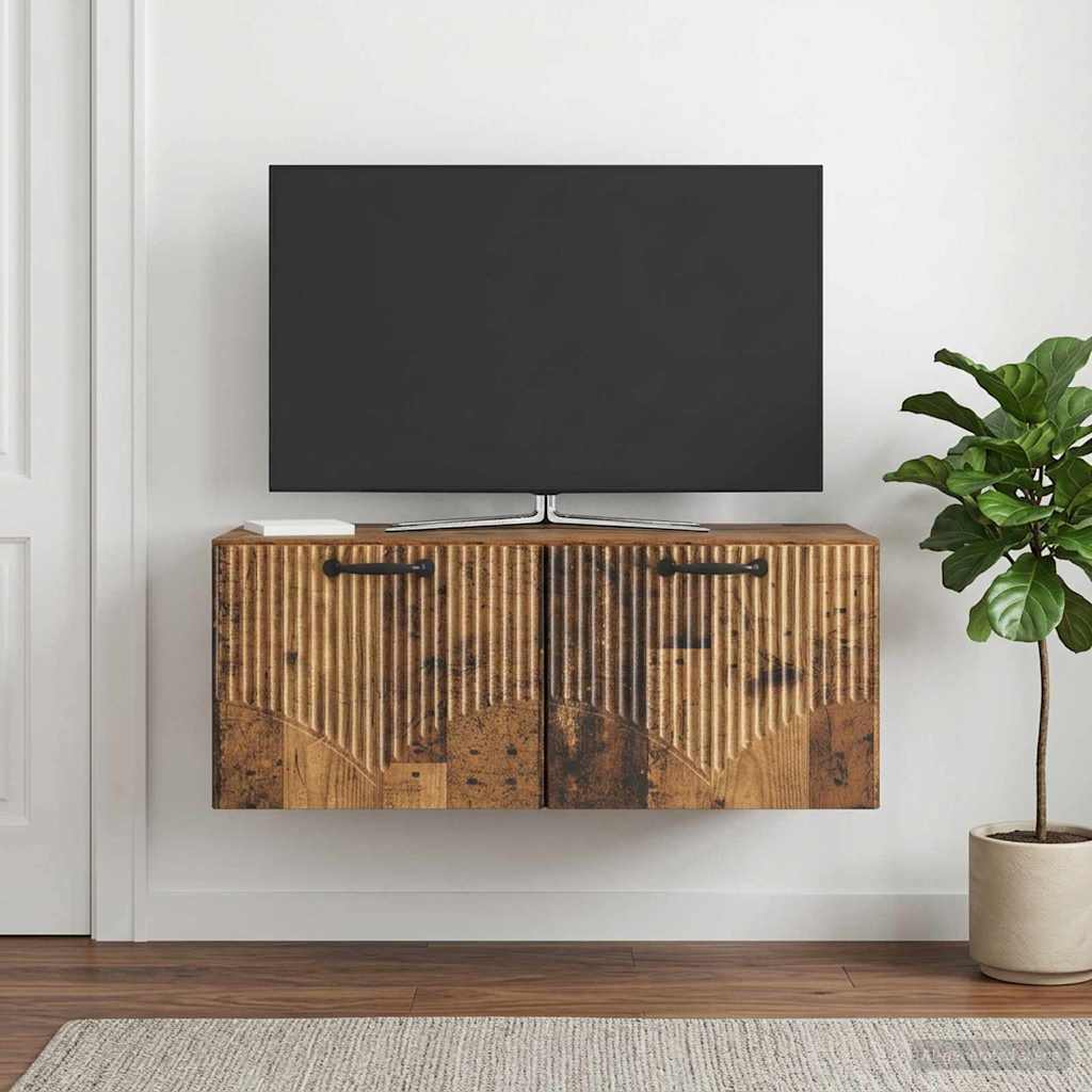 Nástěnná Tv Skříň Staré Dřevo 78,5 X 41 X 30 Cm