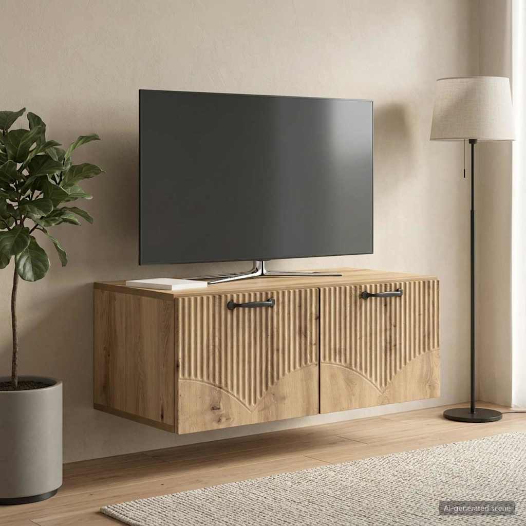 Nástěnná Tv Skříň 78,5 X 41 X 30 Cm Dub Artisan