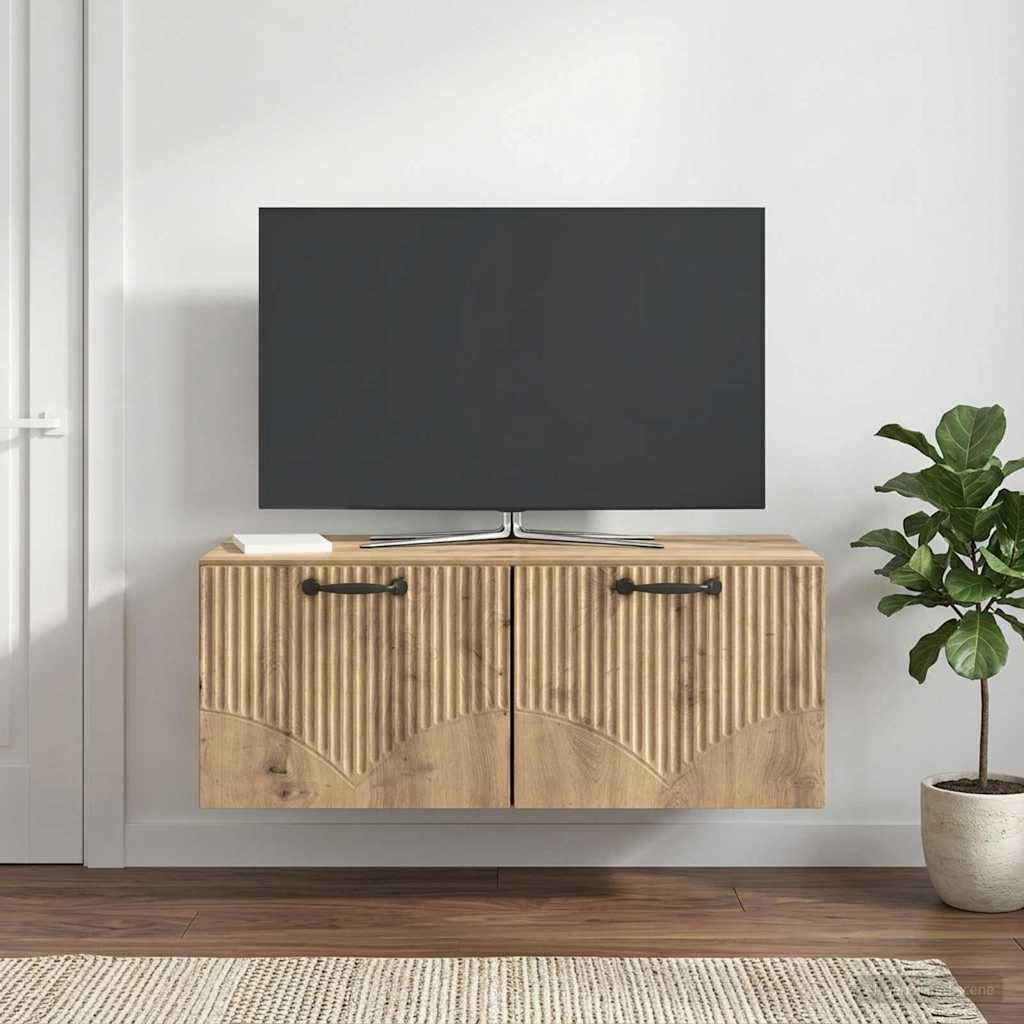 Nástěnná Tv Skříň 78,5 X 41 X 30 Cm Dub Artisan