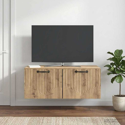 Nástěnná Tv Skříň 78,5 X 41 X 30 Cm Dub Artisan