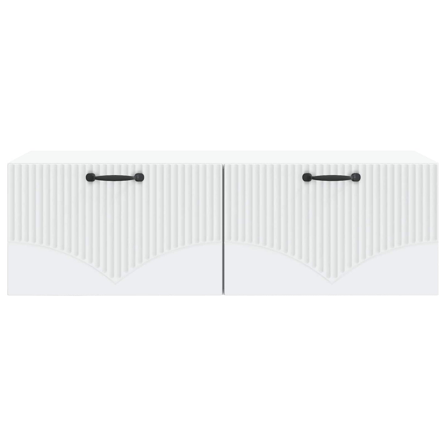 Nástěnná Tv Skříň Bílá 98 X 41 X 30 Cm Kompozitní Dřevo