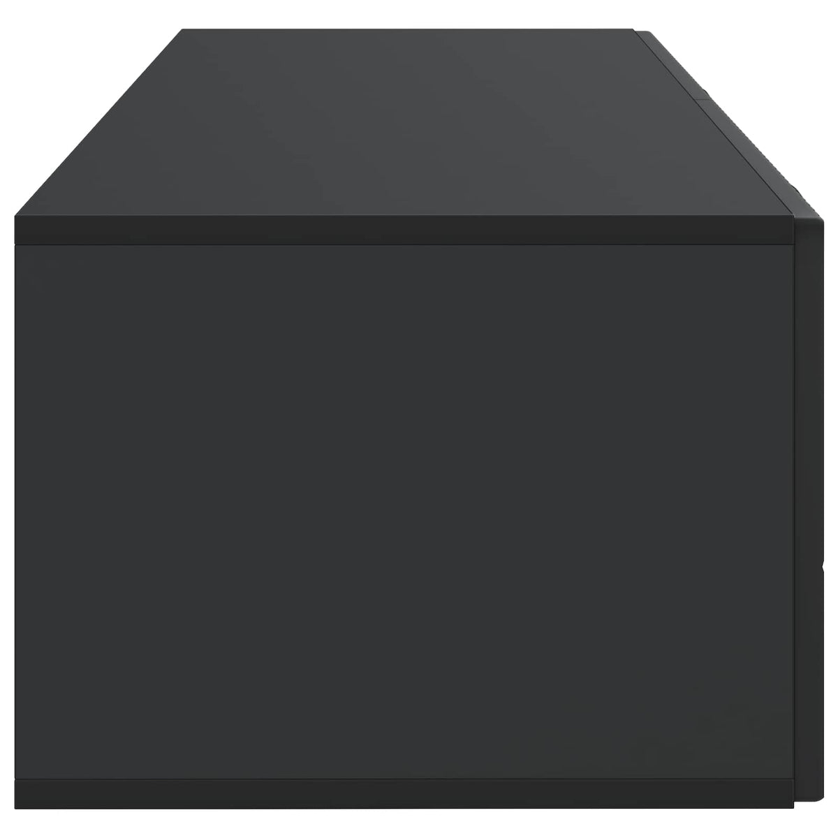 Nástěnná Tv Skříň Černá 98 X 41 X 30 Cm Kompozitní Dřevo