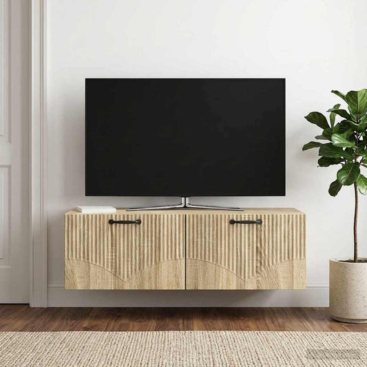 Nástěnná Tv Skříň Dub Sonoma 98 X 41 X 30 Cm Kompozitní Dřevo
