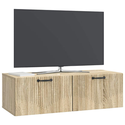 Nástěnná Tv Skříň Dub Sonoma 98 X 41 X 30 Cm Kompozitní Dřevo