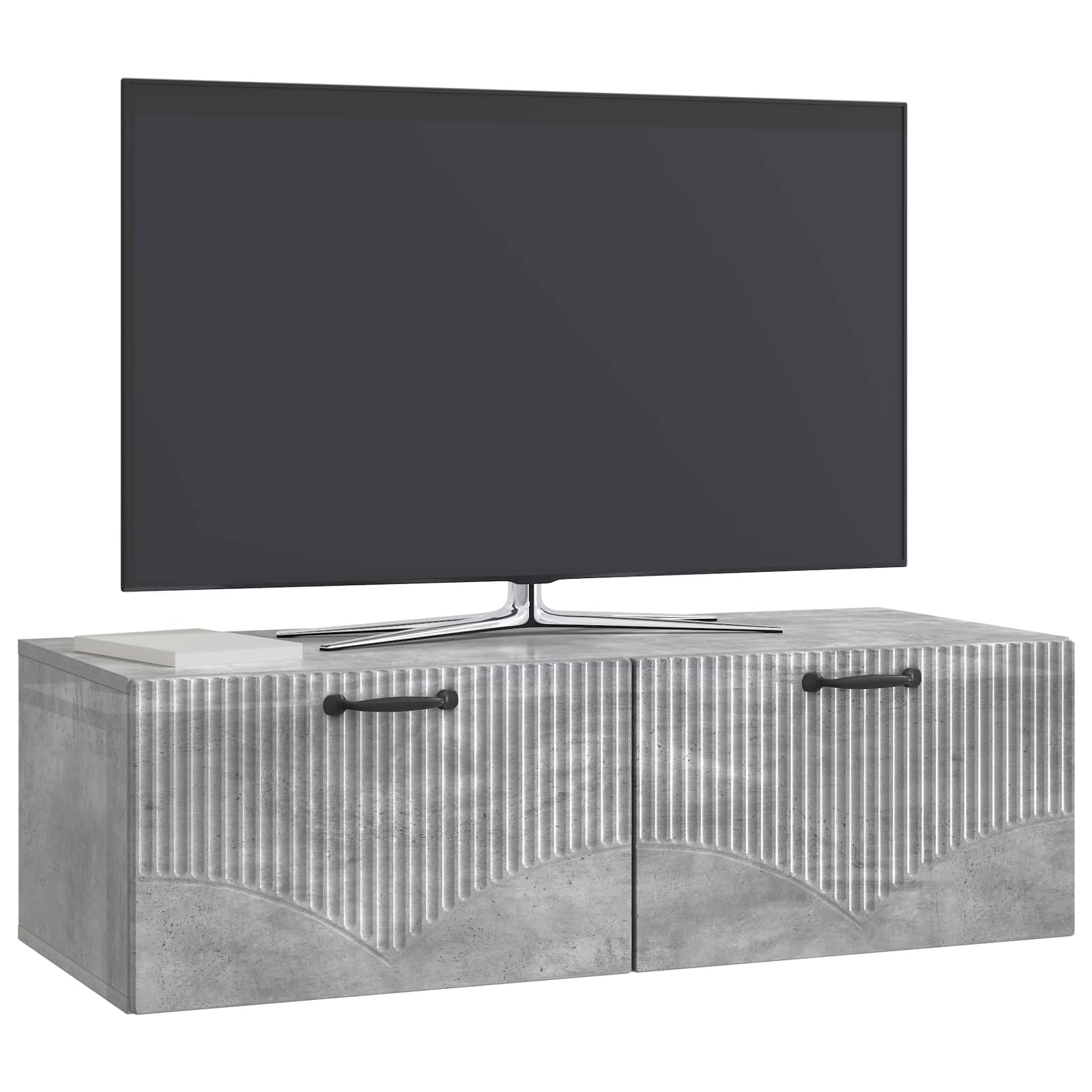 Nástěnná Tv Skříň Nástěnný Betonově Šedá 98 X 41 X 30 Cm