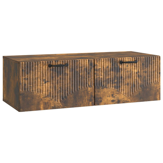 Nástěnná Tv Skříň Kouřový Dub 98 X 41 X 30 Cm Kompozitní Dřevo