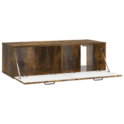 Nástěnná Tv Skříň Kouřový Dub 98 X 41 X 30 Cm Kompozitní Dřevo