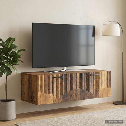 Nástěnná Tv Skříň Staré Dřevo 98 X 41 X 30 Cm Kompozitní Dřevo