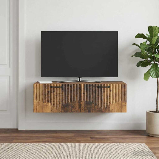 Nástěnná Tv Skříň Staré Dřevo 98 X 41 X 30 Cm Kompozitní Dřevo