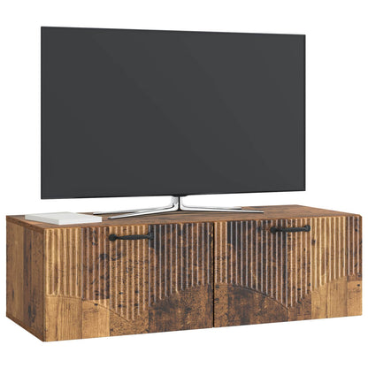 Nástěnná Tv Skříň Staré Dřevo 98 X 41 X 30 Cm Kompozitní Dřevo