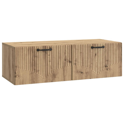 Nástěnná Tv Skříň 98 X 41 X 30 Cm Dub Artisan Kompozitní Dřevo
