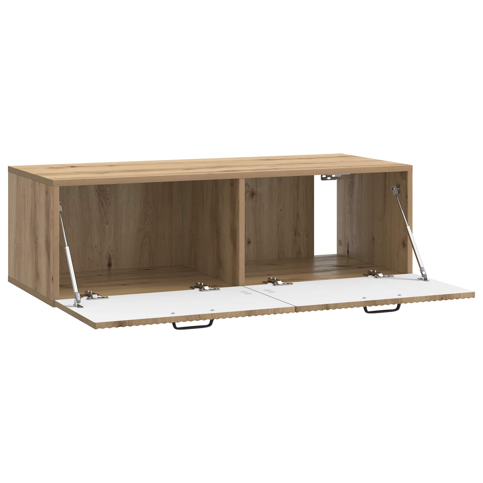 Nástěnná Tv Skříň 98 X 41 X 30 Cm Dub Artisan Kompozitní Dřevo