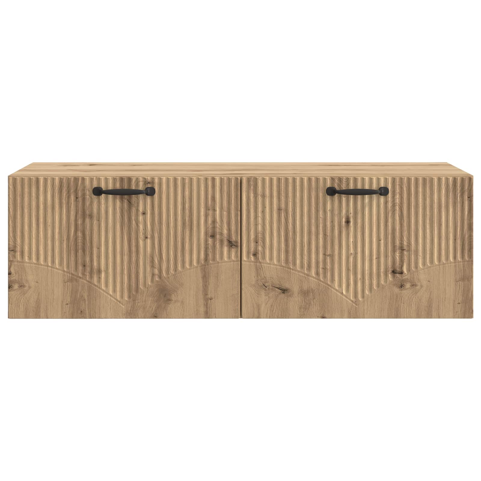 Nástěnná Tv Skříň 98 X 41 X 30 Cm Dub Artisan Kompozitní Dřevo