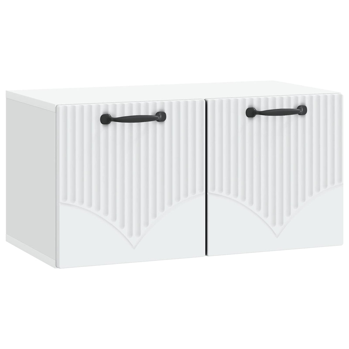 Nástěnná Tv Skříň Bílá 59,5 X 31 X 30 Cm Kompozitní Dřevo