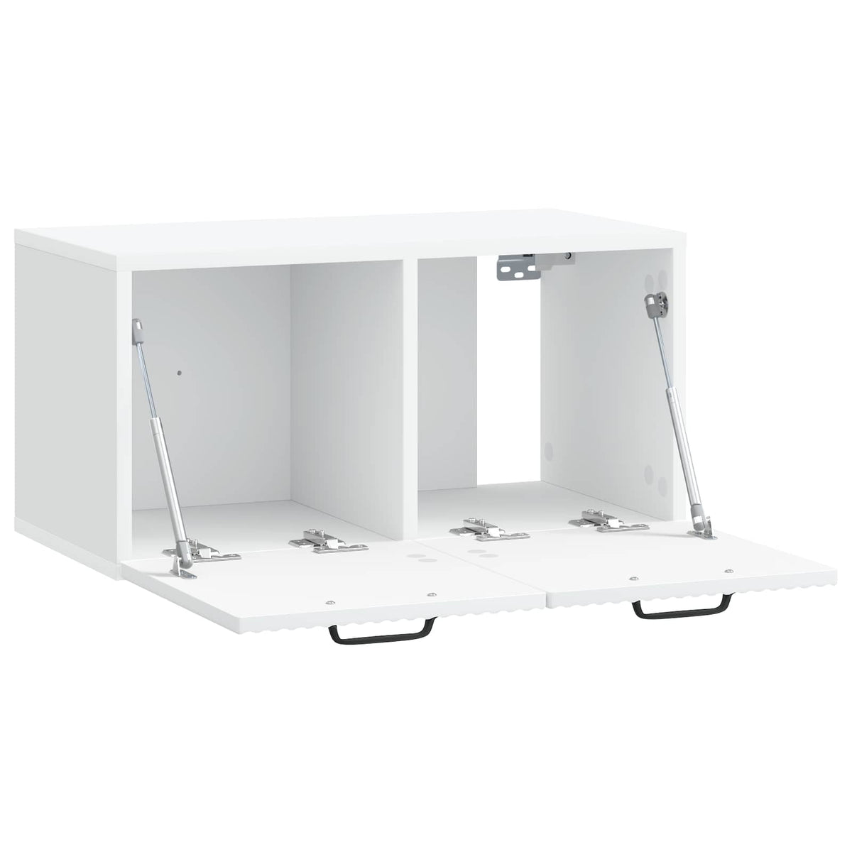 Nástěnná Tv Skříň Bílá 59,5 X 31 X 30 Cm Kompozitní Dřevo