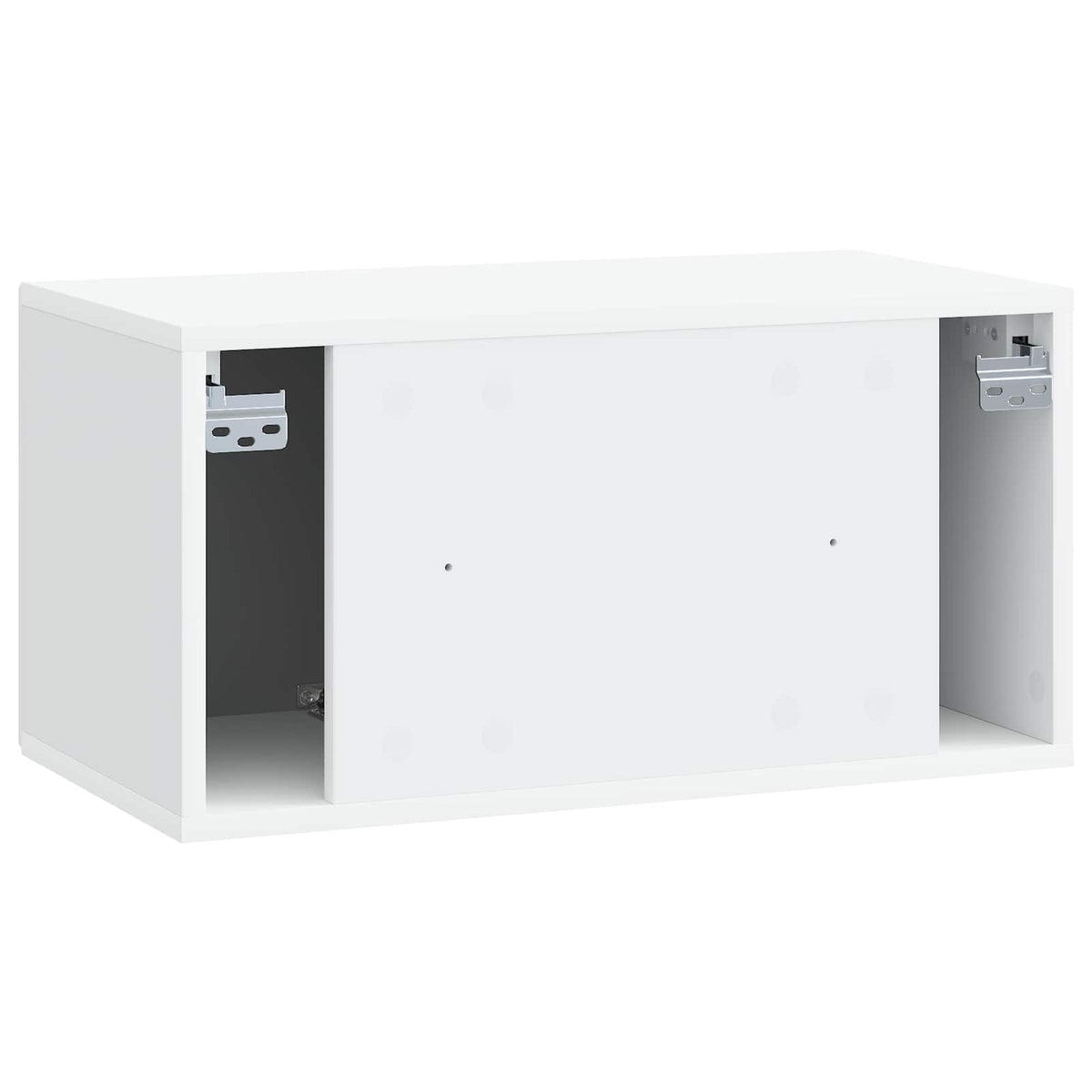 Nástěnná Tv Skříň Bílá 59,5 X 31 X 30 Cm Kompozitní Dřevo
