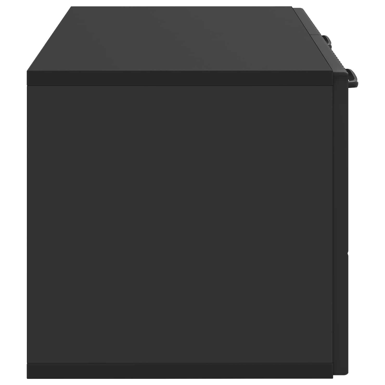 Nástěnná Tv Skříň Černá 59,5 X 31 X 30 Cm Kompozitní Dřevo
