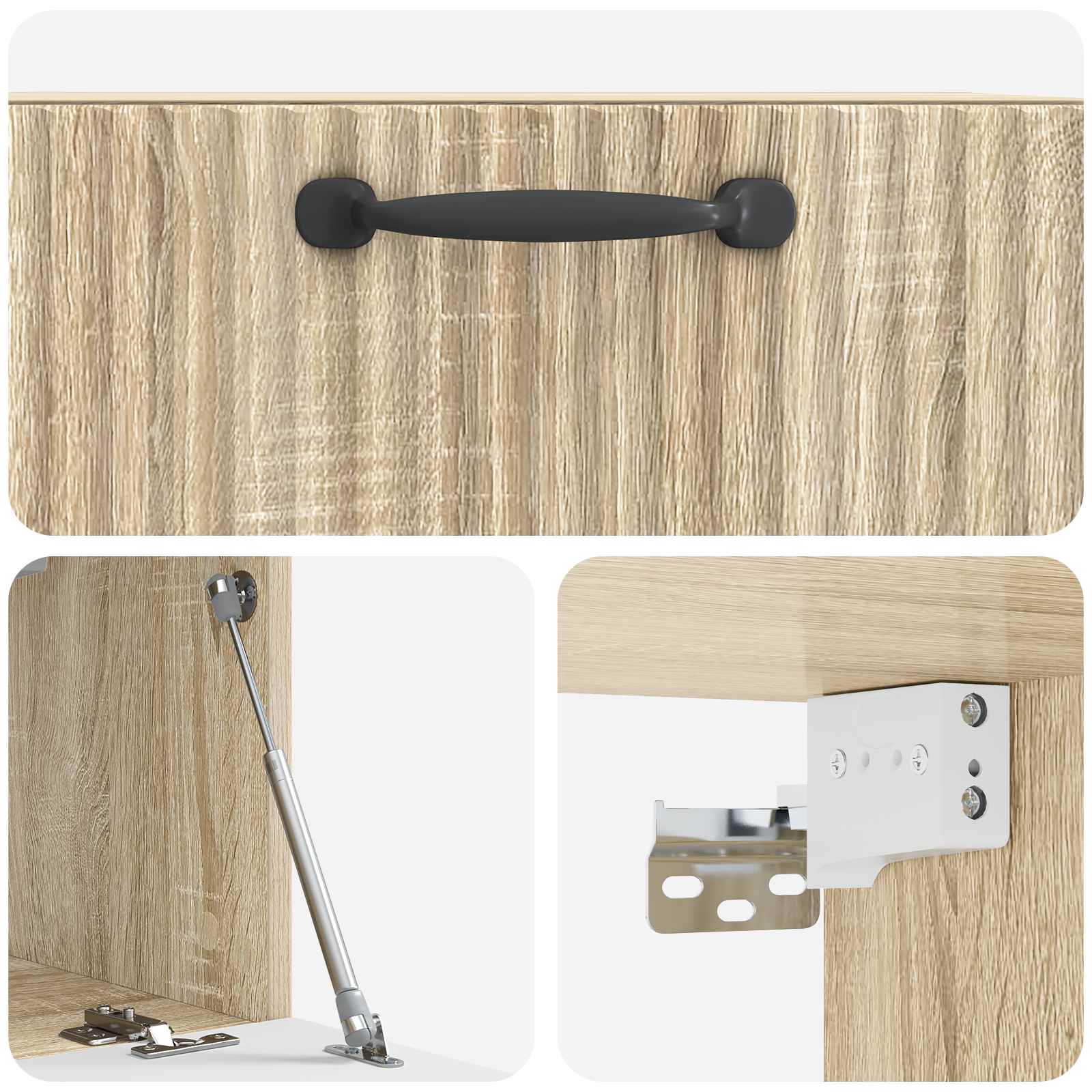 Nástěnná Tv Skříň Dub Sonoma 59,5 X 31 X 30 Cm Kompozitní Dřevo