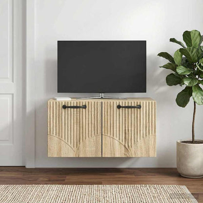 Nástěnná Tv Skříň Dub Sonoma 59,5 X 31 X 30 Cm Kompozitní Dřevo