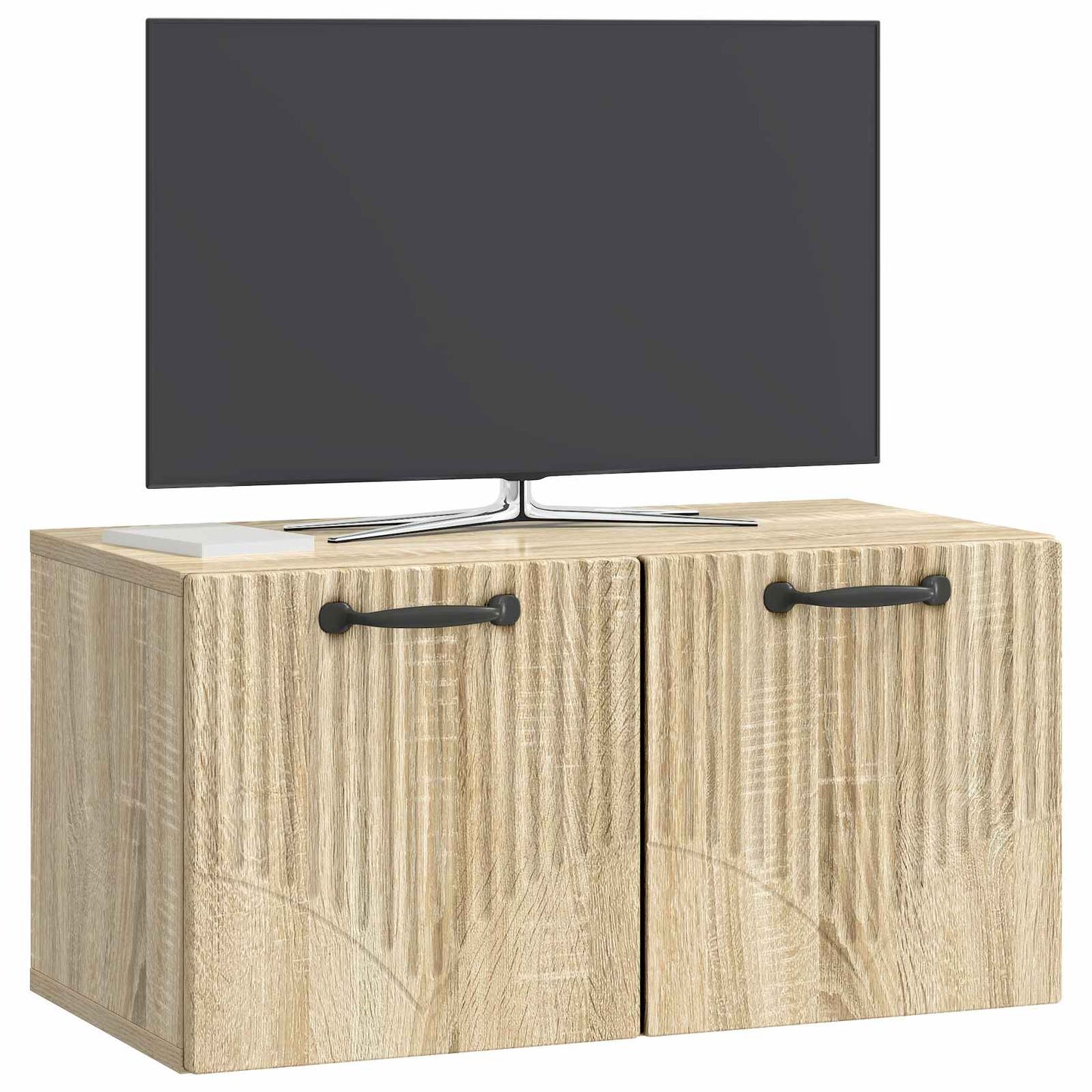 Nástěnná Tv Skříň Dub Sonoma 59,5 X 31 X 30 Cm Kompozitní Dřevo